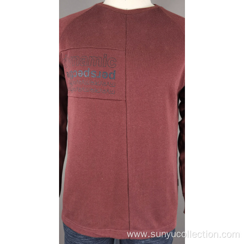 Men's cotton french terry long sleeve sweatshirt